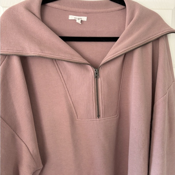 Maurices Soft Mauve Half-Zip Pullover - Picture 2 of 6